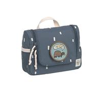 LÄSSIG Borsa per il lavaggio dei bambini Borsa per il lavaggio da appendere, 20 cm/Mini Washbag Happy Prints blu scuro