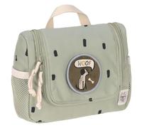 LÄSSIG Borsa per il lavaggio dei bambini Borsa per il lavaggio da appendere, 20 cm/Mini Washbag Happy Prints oliva