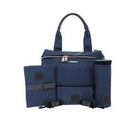 LÄSSIG Borsa per pannolini con accessori Borsa Fasciatoio/Glam Rosie Bag, blu