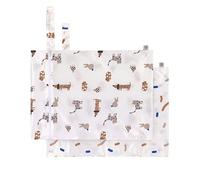 LÄSSIG Borsa riutilizzabile per il bagnato Borsa per pannolini Borsa per vestiti per bambino 2 pezzi/Wet Bag Little Mateys royal blue