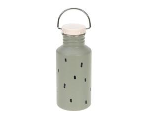LÄSSIG Bottiglia in acciaio inossidabile da 500 ml per l'asilo nido per bambini a prova di perdite/Bottle Stainless Steel Happy Prints oliva
