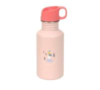 LÄSSIG Bottiglia per bere in acciaio inox senza BPA 500ml per bambini asilo nido scuola materna a prova di perdite con tappo sportivo per bere/Bottle Stainless Steel Sunny Explorer rose/pink