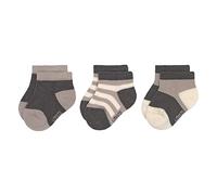 LÄSSIG Calzini da ginnastica per bambini Set di 3/ Antracite-Taupe Taglia 23-26