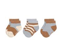 LÄSSIG Calzini da ginnastica per bambini Set di 3/ Azzurro Caramello Taglia 12-14