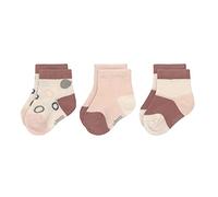 LÄSSIG Calzini da ginnastica per bambini Set di 3/ Bianco sporco/ Rosa cipria Taglia 12-14