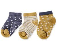 LÄSSIG Calzini da ginnastica per bambini Set di 3/ Curry blu Taglia 15-18