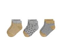 LÄSSIG Calzini da ginnastica per bambini Set di 3/ Curry Taglia 12-14