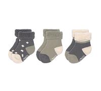 LÄSSIG Calzini in spugna per bambini Set di 3/ Antracite/ Oliva Taglia 15-18