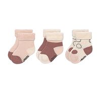 LÄSSIG Calzini in spugna per bambini Set di 3/ Bianco sporco/ Rosa cipria Taglia 15-18