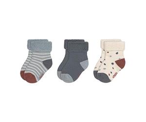 LÄSSIG Calzini in spugna per bambini Set di 3/ Tiny Farmer blu Taglia 15-18