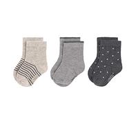 LÄSSIG Calzini unisex per bambini e neonati Set di 3/ Grigio Taglia 23-26