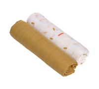 LÄSSIG Children's Care Blanket, Pack of 2, Cotton, 120 x 120 cm, Heavenly Soft S