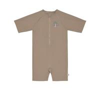 LÄSSIG Costume da bagno unisex a maniche corte, marrone, 98