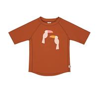 Lässig Costume da Bagno Unisex a Maniche Corte per Bambini, Toucan Rust, 3-6 mesi (62/68)