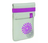 Lässig Cover per Smartphone, Flower Grey, 10 cm, Organizer Tasca, Fiore grigio, 10 cm, Organizer tascabile
