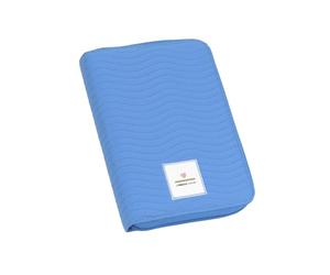 LÄSSIG Custodia per libretto di gravidanza, cartellina portadocumenti con cerniera Blue | Custodia per il libretto sanitario del bambino, organizer per i documenti della gravidanza