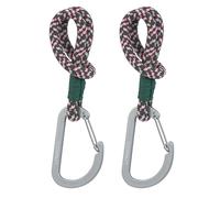 LÄSSIG Ganci per Passeggino Porta Borse Appendere Borse Shopping Borsa per Passeggino 2 pezzi/Stroller Hooks Cord green/lavender/deep red