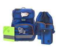 Lässig School Set Light Unique - Zaino scolastico Set 6tlg. 960g (space blue) blu