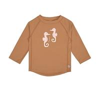 LÄSSIG Maglietta da bagno a maniche lunghe per bambini e bambini, rashguard con protezione UV Seahorse Caramel 25-36 mesi