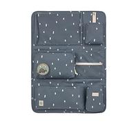 LÄSSIG Organizzatore per auto Organizzatore per sedili posteriori dell'auto Borsa per sedili posteriori dell'auto da appendere pieghevole 55 cm/Car Wrap-to-Go Happy Prints blu scuro