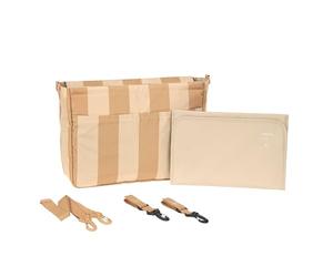 LÄSSIG Organizzatore per carrozzina per bebè Organizzatore per borsa con attacco per carrozzina e tracolla/Casual MIX Multi Bag beige/camel