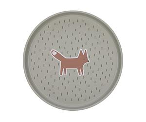 LÄSSIG Piatto per bambini senza melamina, senza BPA, lavabile in lavastoviglie e nel microonde/Plate PP/Cellulose Little Forest Fox
