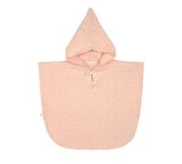 LÄSSIG Poncho da bagno in mussola per bambini con cappuccio/Muslin Poncho Dots peach rose
