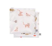 LÄSSIG Reusable Storage Bag Snack Bag 2 Pieces/Snack Bag Little Mateys Sicy Oran