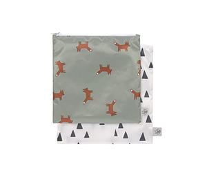 LÄSSIG Sacchetti riutilizzabili per snack 2 pezzi/Snack Bag Little Forest Fox