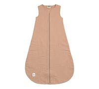 LÄSSIG Sacco nanna estivo per neonati senza maniche in mussola di cotone certificato GOTS unisex/Muslin Sleeping Bag arancione, Dimensione 86/92 13-18 Mesi