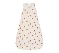 LÄSSIG Sacco nanna per tutte le stagioni unisex/Sleeping Bag Interlock Big Dots Milky, taglia 50/56, 0-2 mesi