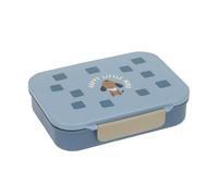LÄSSIG Scatola per il pranzo dei bambini Scatola per la colazione senza BPA con divisorio rimovibile/Bento-Lunchbox Pattern Party blue/green
