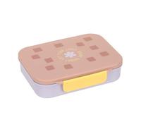 LÄSSIG Scatola per il pranzo dei bambini Scatola per la colazione senza BPA con divisorio rimovibile/Bento-Lunchbox Pattern Party rose/lilac