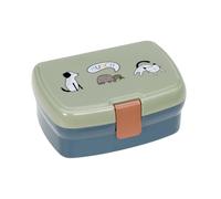 LÄSSIG Scatola per il pranzo per bambini Scatola per la colazione Scatola per il pane con divisorio rimovibile/Lunchbox Happy Prints