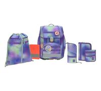 Lässig zaino della scuola School Set Boxy Unique Gradient Green / Purple
