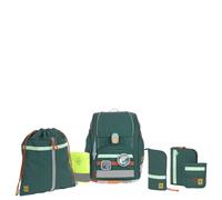 Lässig School Set Boxy Unique - Zaino scolastico Set 7tlg. (Dark Green Ocean Edition)