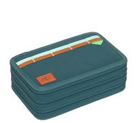 Lässig School Triple Pencil Case - Astuccio (Unique Dark Green)