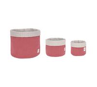 Lässig Set Cestino Portaoggetti da 3 Muslin Rosso - 570 g