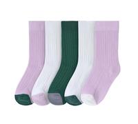 Lässig Set di 5 calzini per bambini a coste colorati e alla moda/Ribbed Socks Little Gang