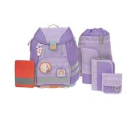 LÄSSIG Set di 7 zaini scuola per bambini/School Set Flexy Unique, Violet