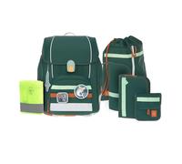 Lässig Set per la scuola Boxy Unique 7 pezzi per bambini Verde scuro Ocean Edition
