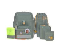 Lässig Set di borse per la scuola da 7 pezzi per bambini/School Set Boxy Unique Letters green