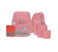 LÄSSIG Set di borse per la scuola da 7 pezzi per bambini/School Set Boxy Unique pink