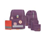 LÄSSIG Set di borse per la scuola da 7 pezzi per bambini/School Set Boxy Unique purple