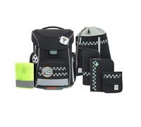 LÄSSIG Set di Borse, Zaino per Bambini Unisex Kids, Nero, Large