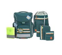 LÄSSIG Set di Borse, Zaino per Bambini Unisex Kids, Verde Scuro, Large