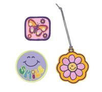 Lässig Set di ciondoli e toppe (3 pezzi) con chiusura a scatto/School Patches Set Flowers