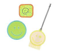 Lässig Set di ciondoli e toppe (3 pezzi) con chiusura a scatto/School Patches Set Smile