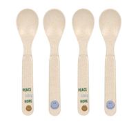 LÄSSIG Set di cucchiai per bambini (4 pezzi) Posate per bambini senza melamina, senza BPA, lavabili in lavastoviglie e in microonde/Spoon Set Little Mateys spicy orange
