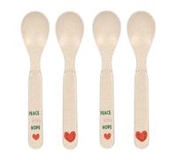 LÄSSIG Set di cucchiai per bambini (4 pezzi) Posate per bambini senza melamina, senza BPA, lavabili in lavastoviglie e in microonde/Spoon Set Happy Rascals Smile